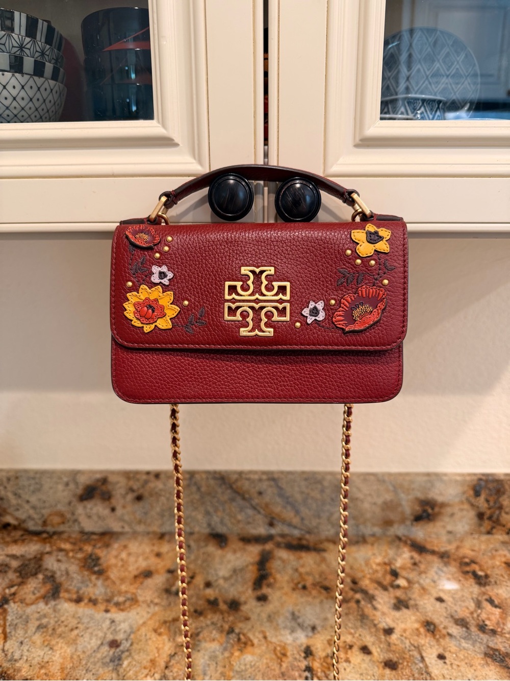 Tory Burch Britten Floral Top Handle/Crossbody